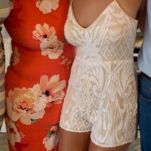 Lulus sequin romper in size Small